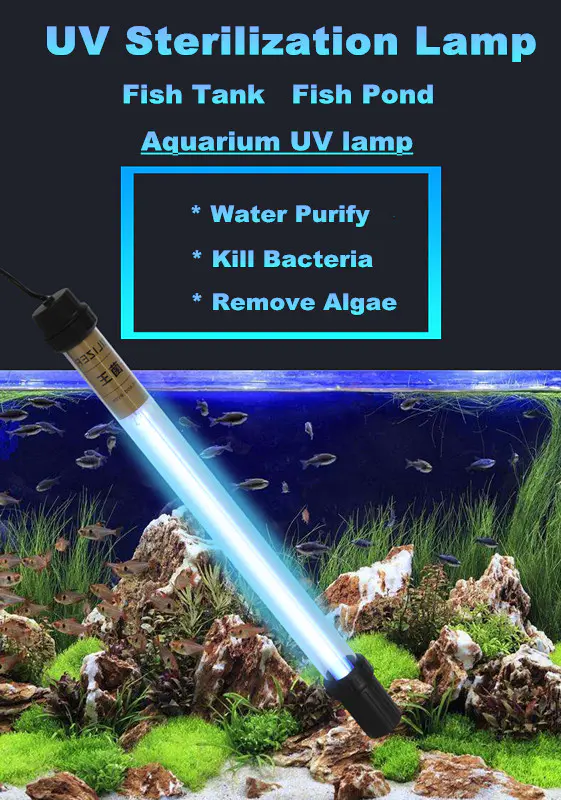 Submersible UV germicidal lamp